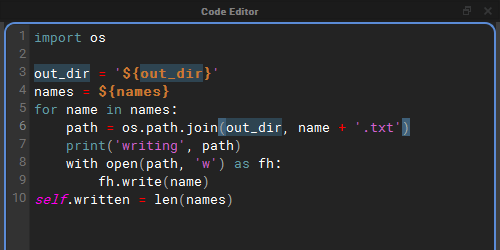 Word and bracket highlighting